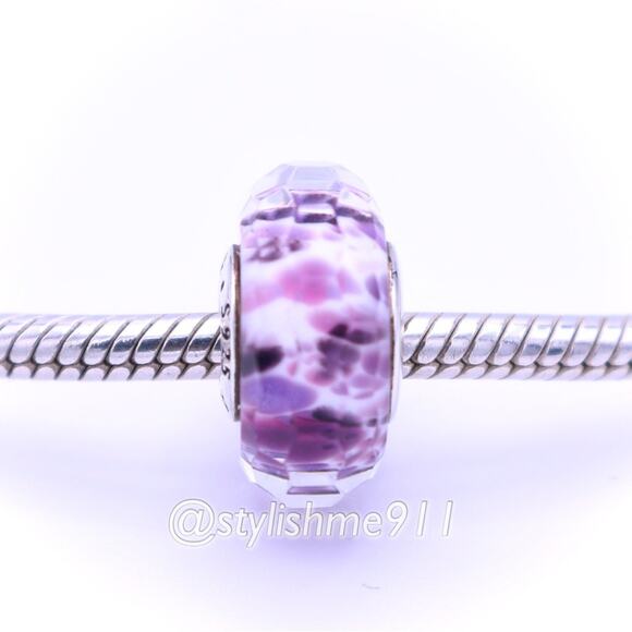 Authentic Pandora Shoreline Sea Glass Faceted Murano Charm - 791608 - Picture 2 of 8